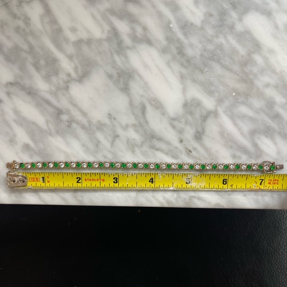 Vintage emerald bracelet - Picture 7 of 7